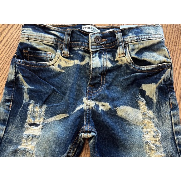 Evolution by Design Kids Ripped Jeans  Distressed Boy's Size 5 NWT - Picture 2 of 8